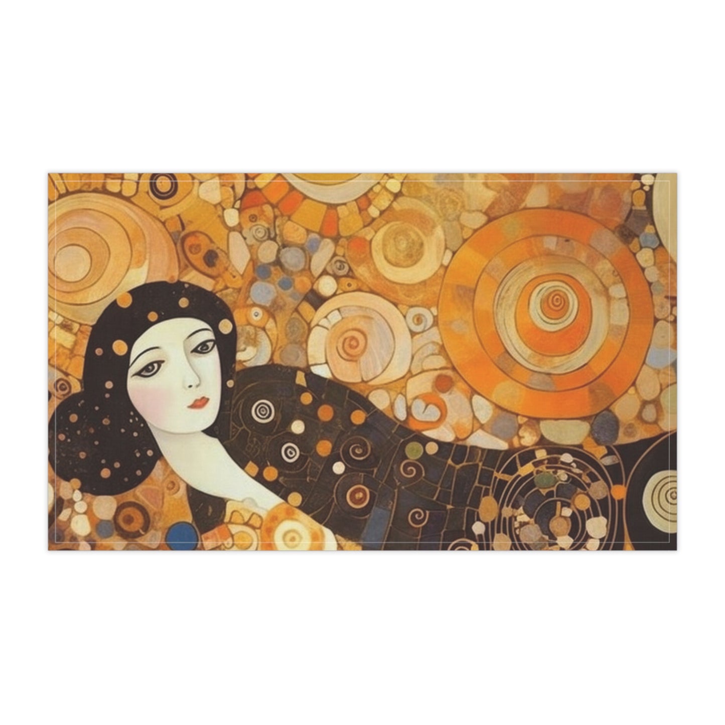 Sensual Symmetry: Kitchen Towel Embodying the Essence of Symbolism in 19th Century Art