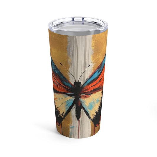Tumbler with Bauhaus Butterfly: A Fusion of Art and Nature