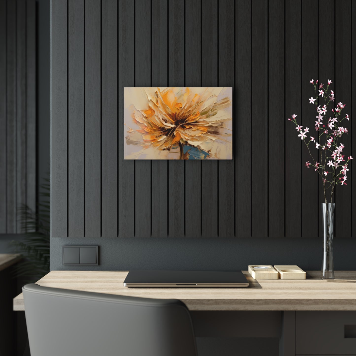 A Brush of Nature's Elegance: Acrylic Prints for Artistic Flower Lovers