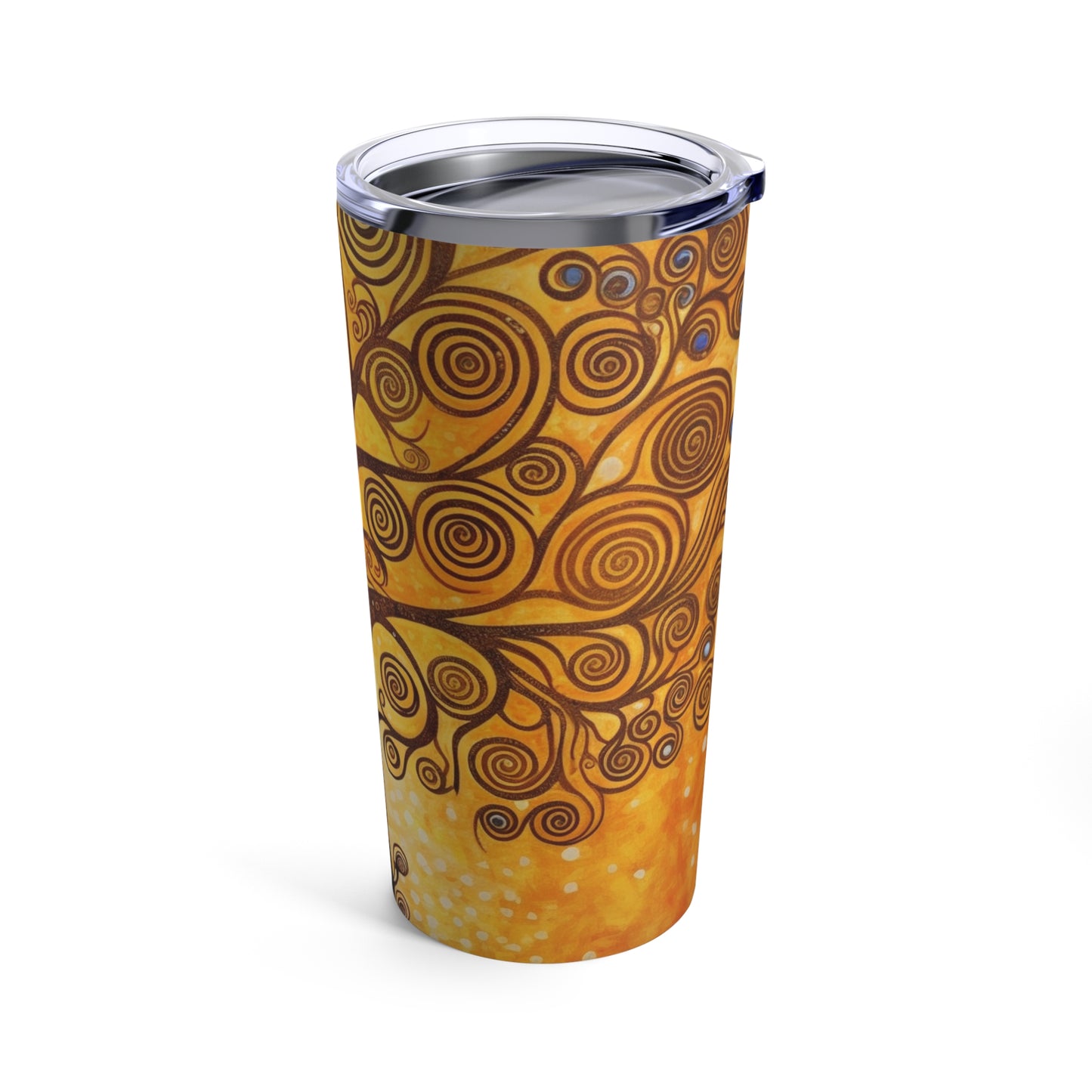 The Tree of Life Tumbler: A Modern Art Tribute to Gustav Klimt