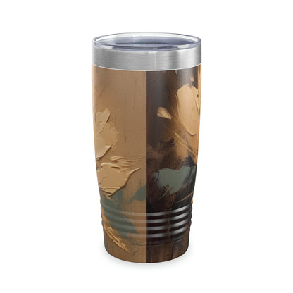 Artistic Fusion: Tumbler Infused with Tan Hua-Inspired Abstract Art