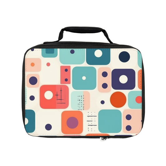 Retro Chic: Atomic Age-Inspired Lunch Bag with Midcentury Modern Design and 1960s Fashion