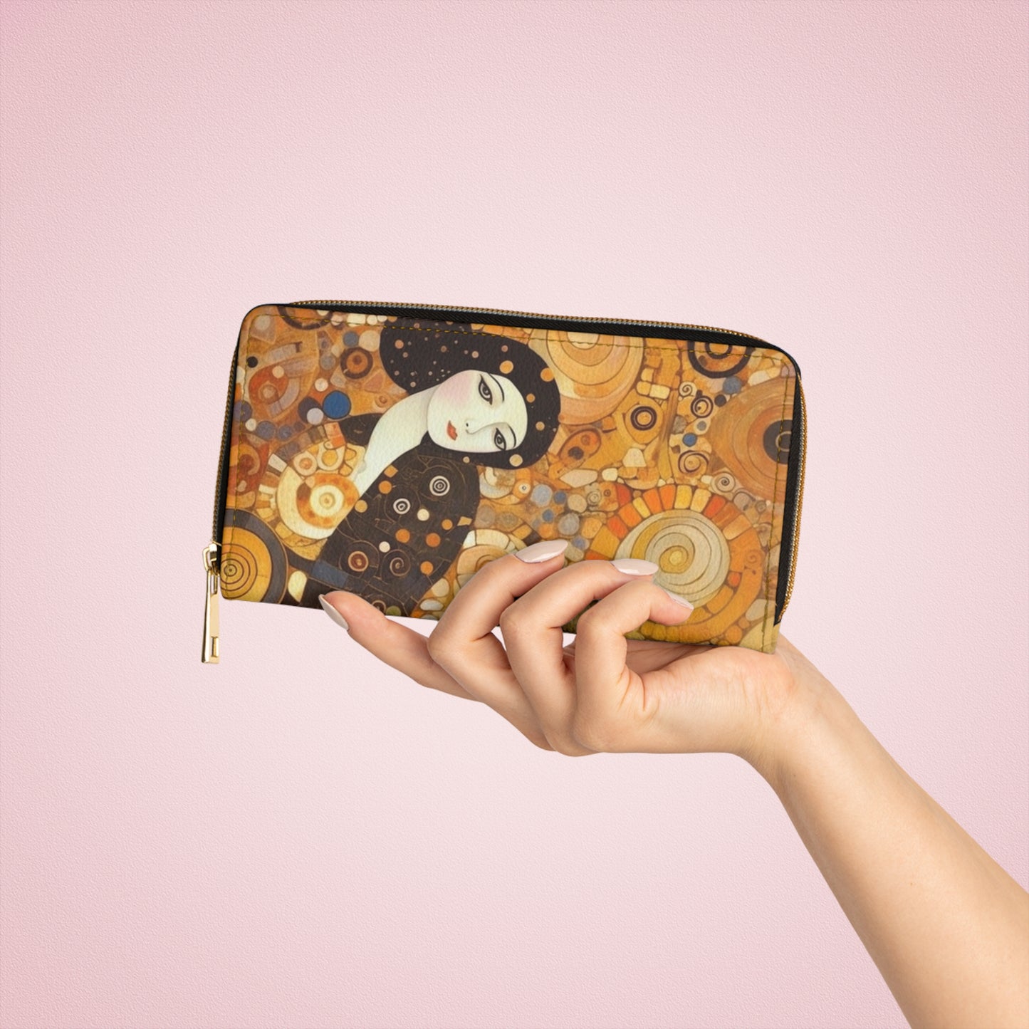 Sensual Symmetry: Zipper Wallet Embodying the Essence of Symbolism in 19th Century Art