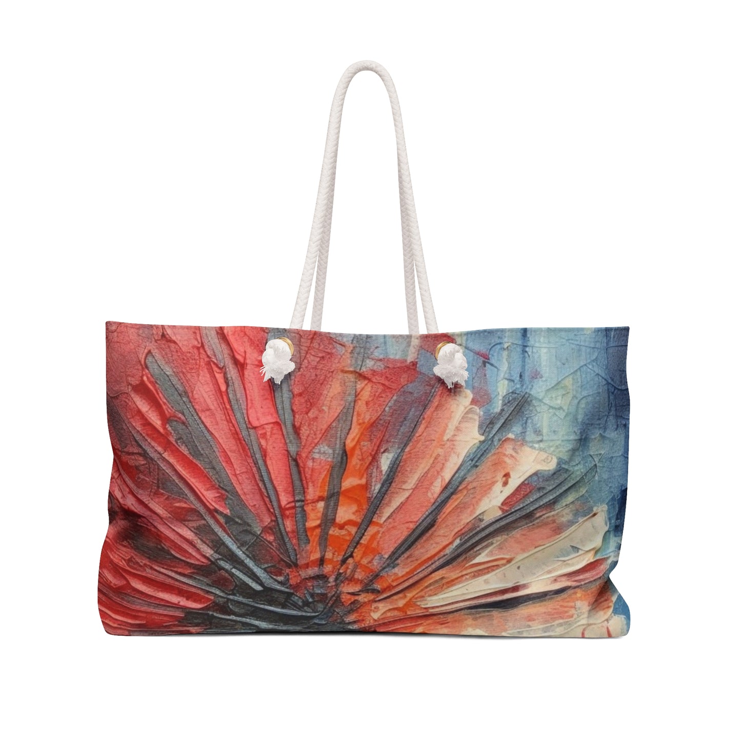 Umbrella Painting Weekender Bag: Channel Your Inner Artist with Abstract Oil Paint