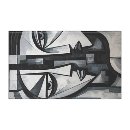 Cubist Paintings Kitchen Towel: Captivating Brush Strokes