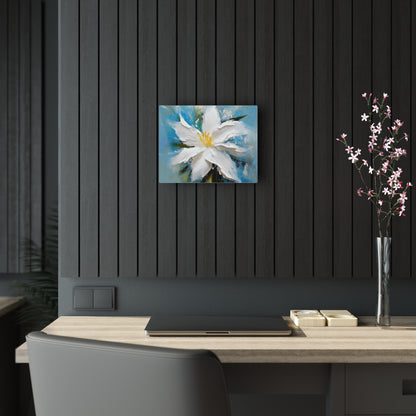 Ethereal Elegance: Acrylic Prints featuring an Abstract Oil Painting of Jasmine