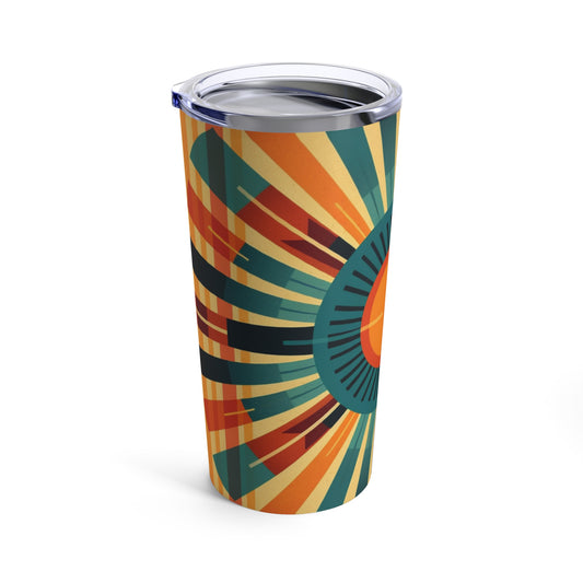 Vintage Radiance: Midcentury Modern Sun Tumbler