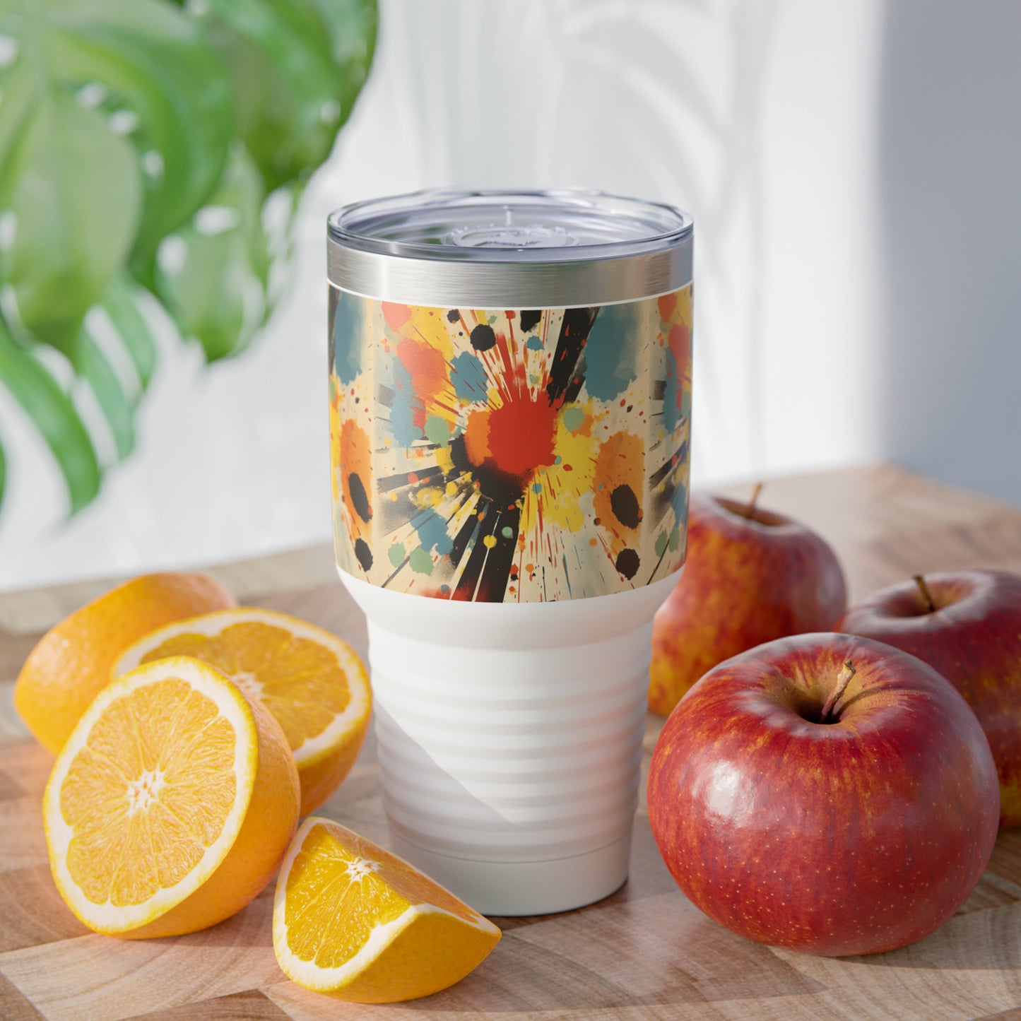 Abstract Harmonies: Silkscreen Patterns Transform the Ringneck Tumbler