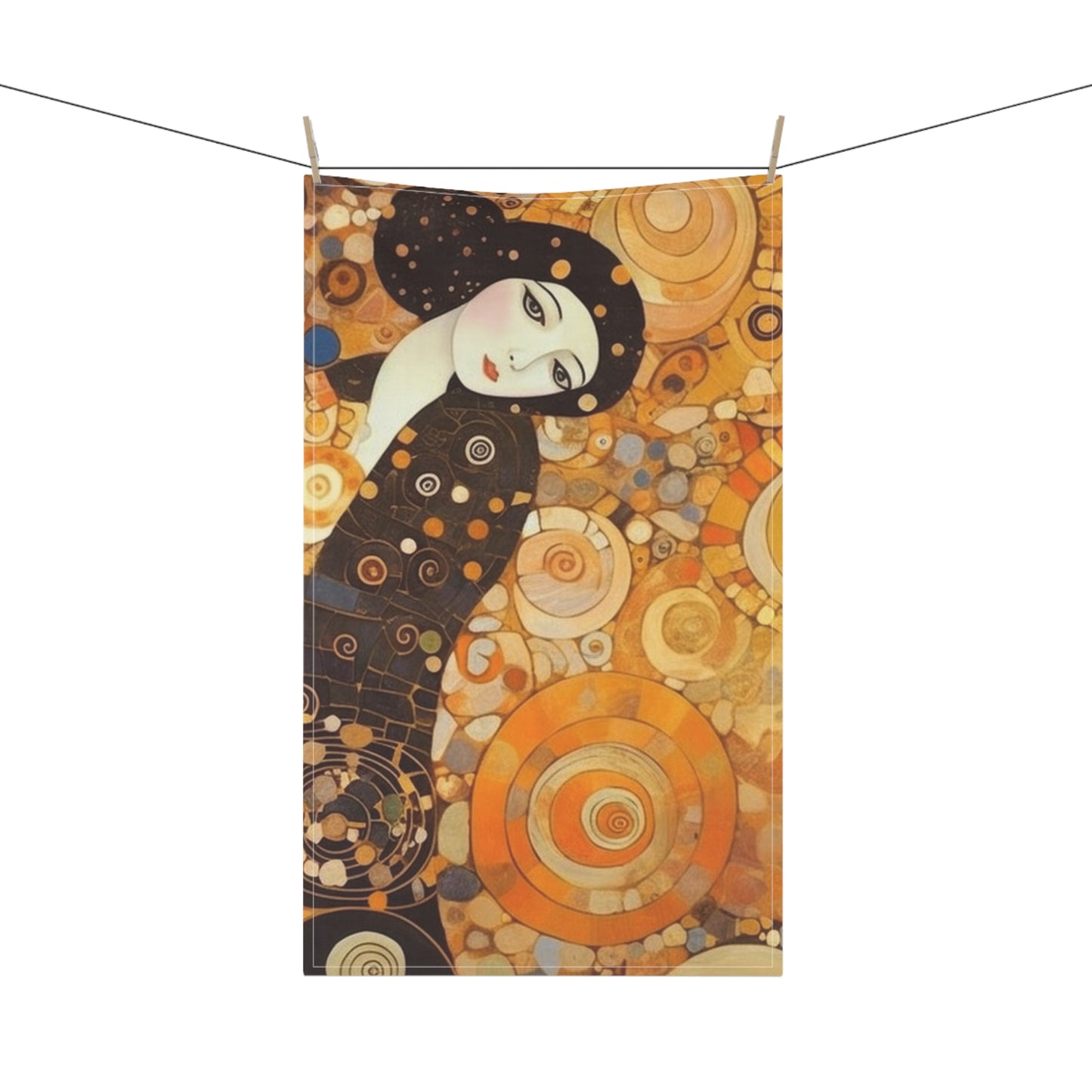 Sensual Symmetry: Kitchen Towel Embodying the Essence of Symbolism in 19th Century Art