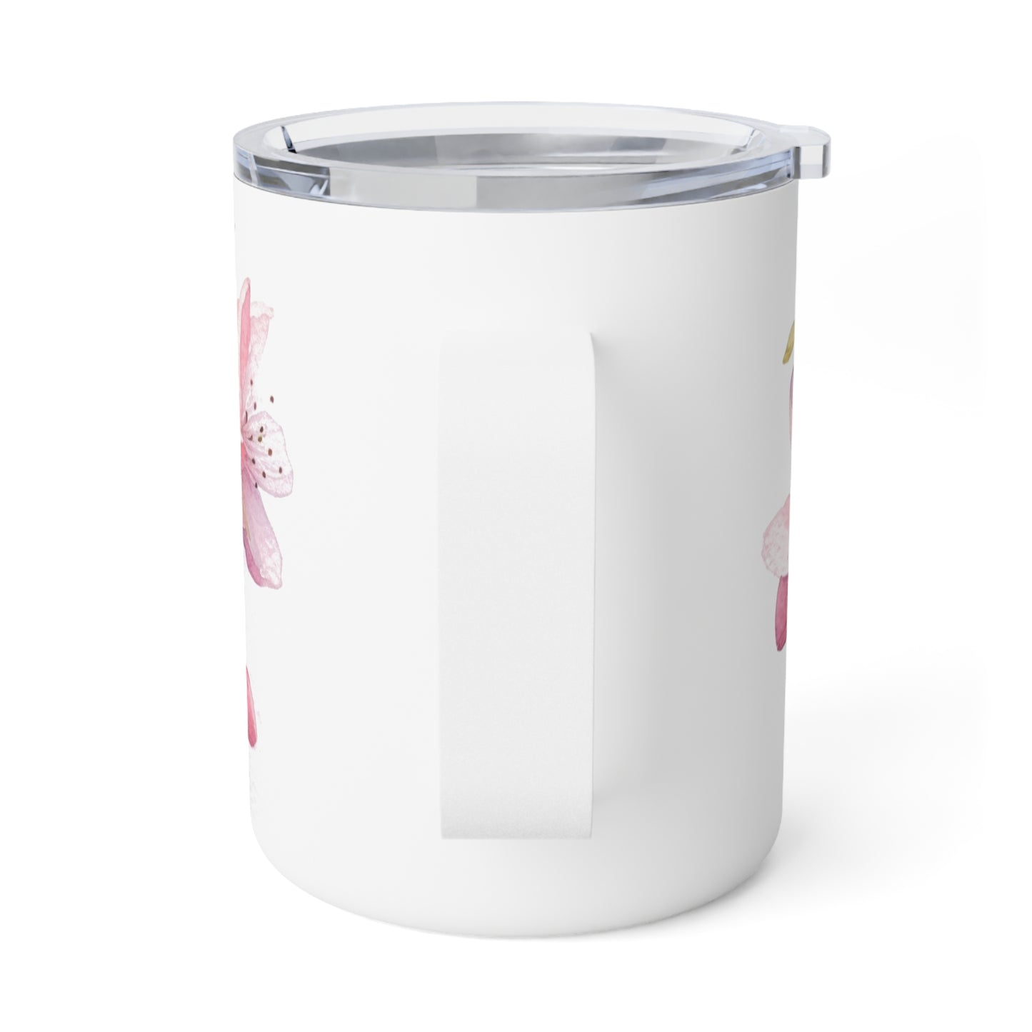 Cherry Blossom Delight: Floral Watercolor Insulated Coffee Mug