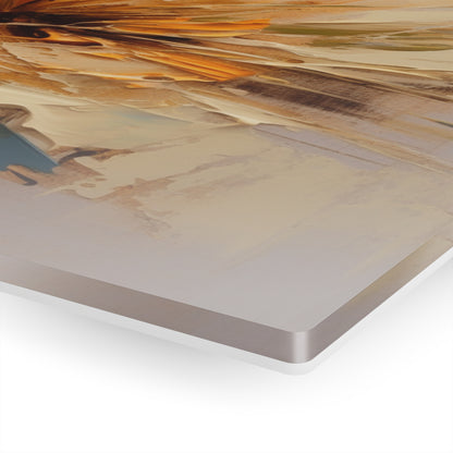 A Brush of Nature's Elegance: Acrylic Prints for Artistic Flower Lovers