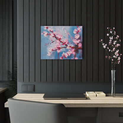 Acrylic Prints with Abstract Cherry Blossom Drawing: Embrace the Serenity