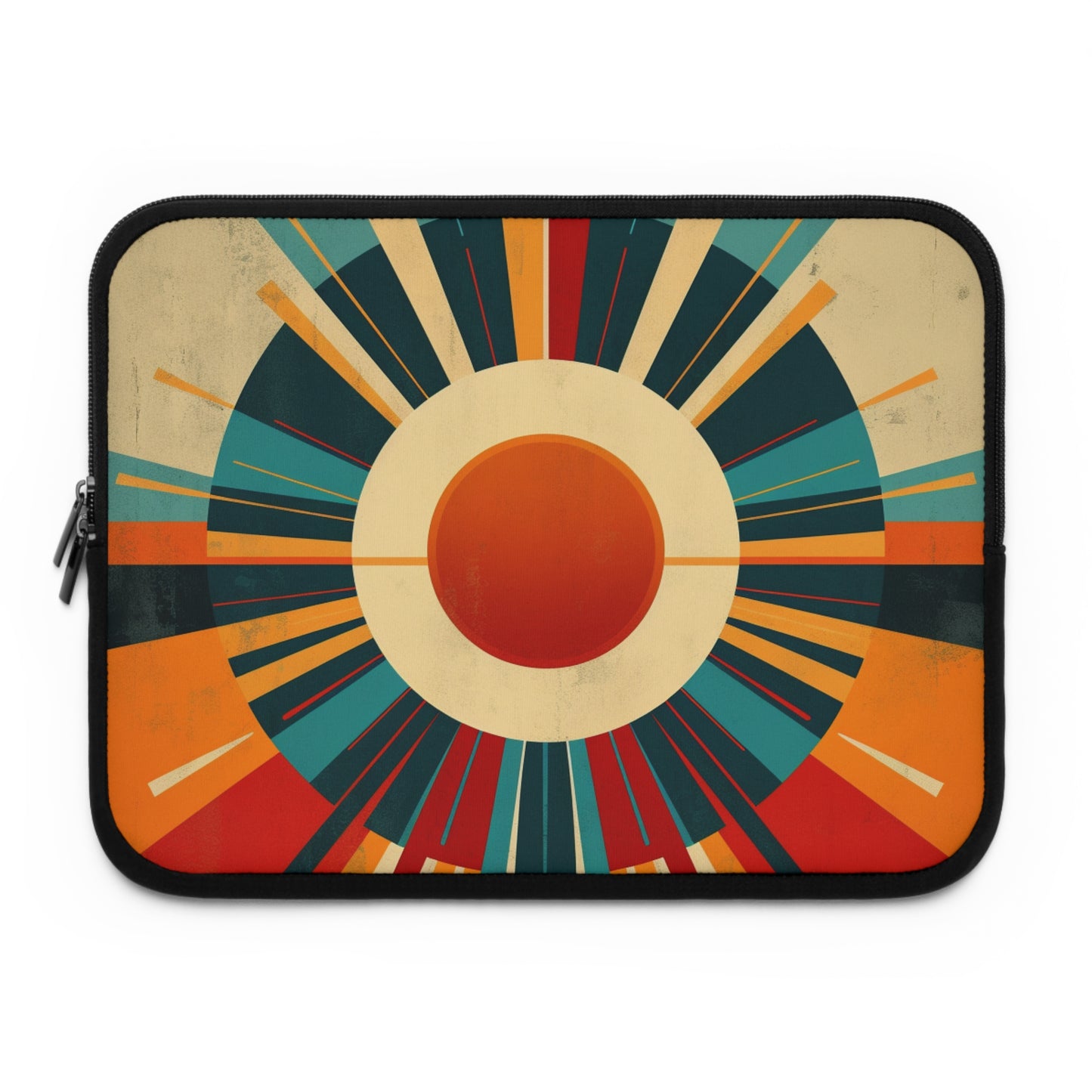 Minimalist Sunshine: Midcentury Modern Sun Laptop Sleeve