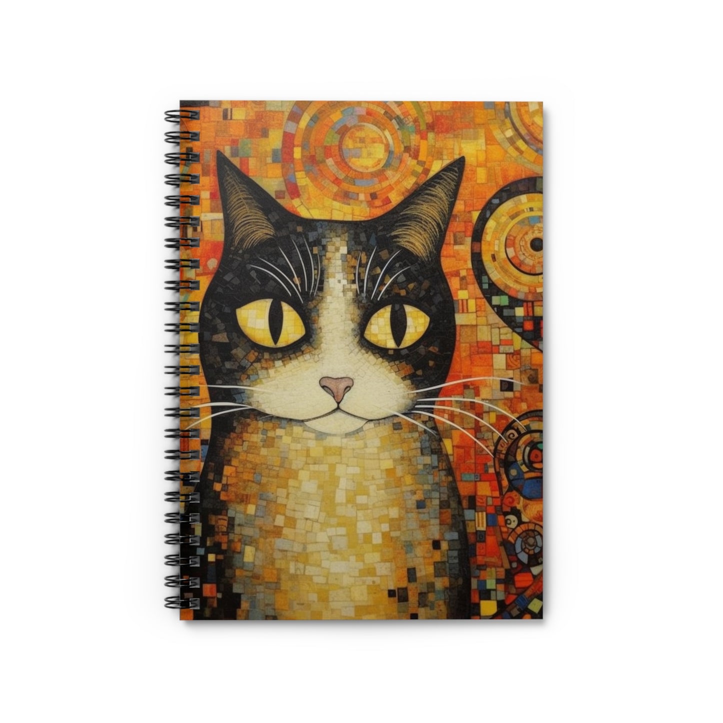 Symbolic Elegance: Gustav Klimt-Inspired Spiral Notebook