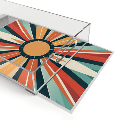 Starburst Acrylic Serving Tray in Atomic Age and Midcentury Modern Design