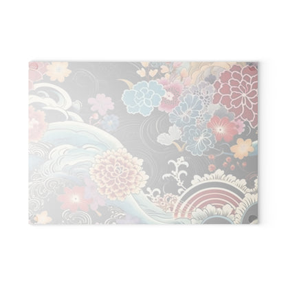 Authentic Japanese Kimono Glass Cutting Board: Embrace Tradition