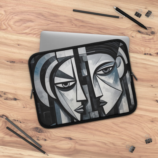 Cubist Paintings Laptop Sleeve: Captivating Brush Strokes