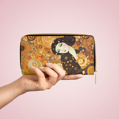 Sensual Symmetry: Zipper Wallet Embodying the Essence of Symbolism in 19th Century Art