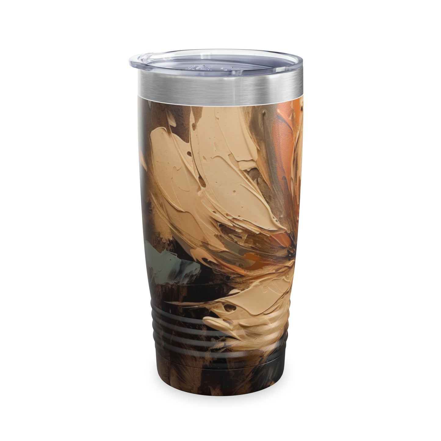 Artistic Fusion: Tumbler Infused with Tan Hua-Inspired Abstract Art