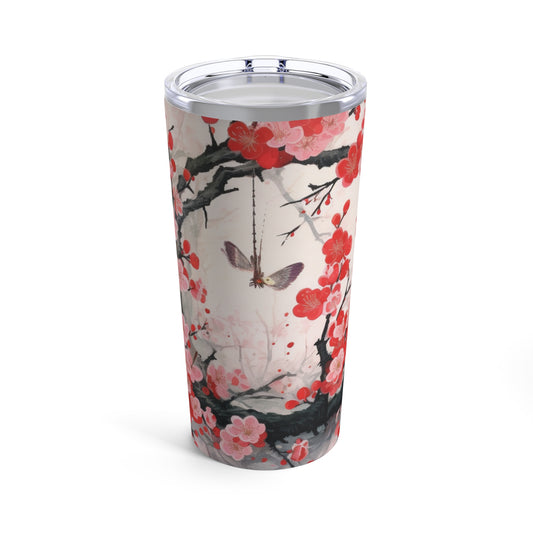 Ethereal Circles: Graphic Tumbler with Earthy Palettes