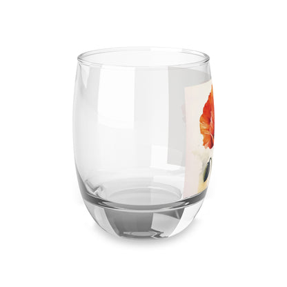 Stunning Poppy Flower Watercolor Whiskey Glass: A Blossoming Experience