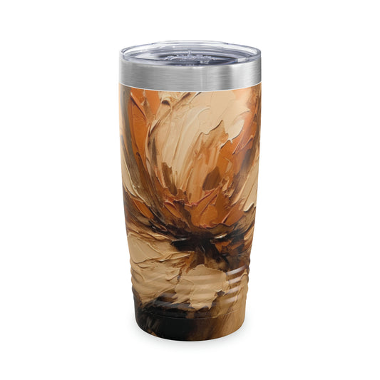 Artistic Fusion: Tumbler Infused with Tan Hua-Inspired Abstract Art