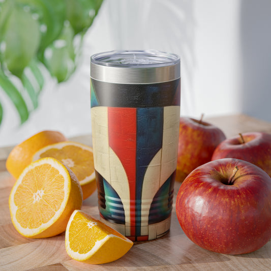 Artistic Vintage Vibes: Picasso-Inspired Midcentury Modern Ringneck Tumbler for Retro Fashion