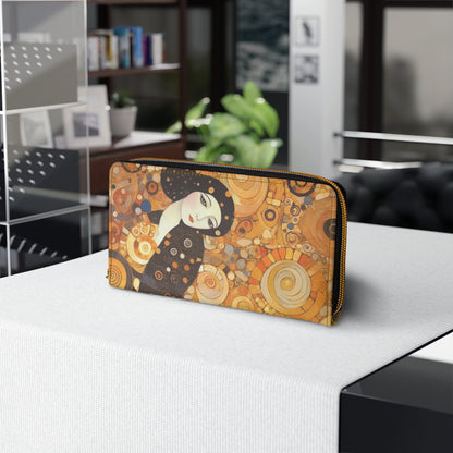 Sensual Symmetry: Zipper Wallet Embodying the Essence of Symbolism in 19th Century Art
