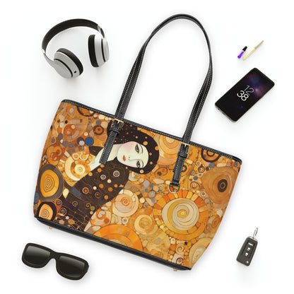 Sensual Symmetry: PU Leather Shoulder Bag Embodying the Essence of Symbolism in 19th Century Art