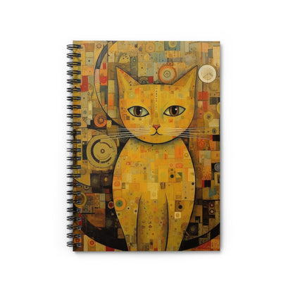 Expressions of Modernity: Klimt-Inspired Spiral Notebook
