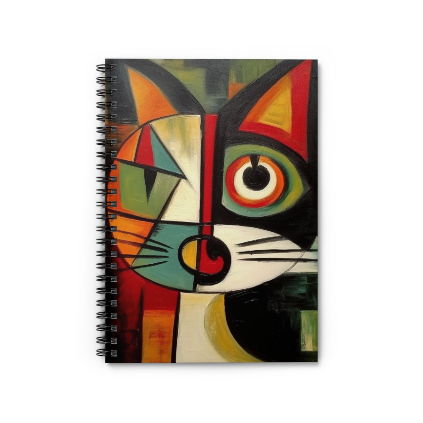 Picasso's Retro Gallery: Midcentury Modern Spiral Notebook with Vintage Fashion and Artistic Touch
