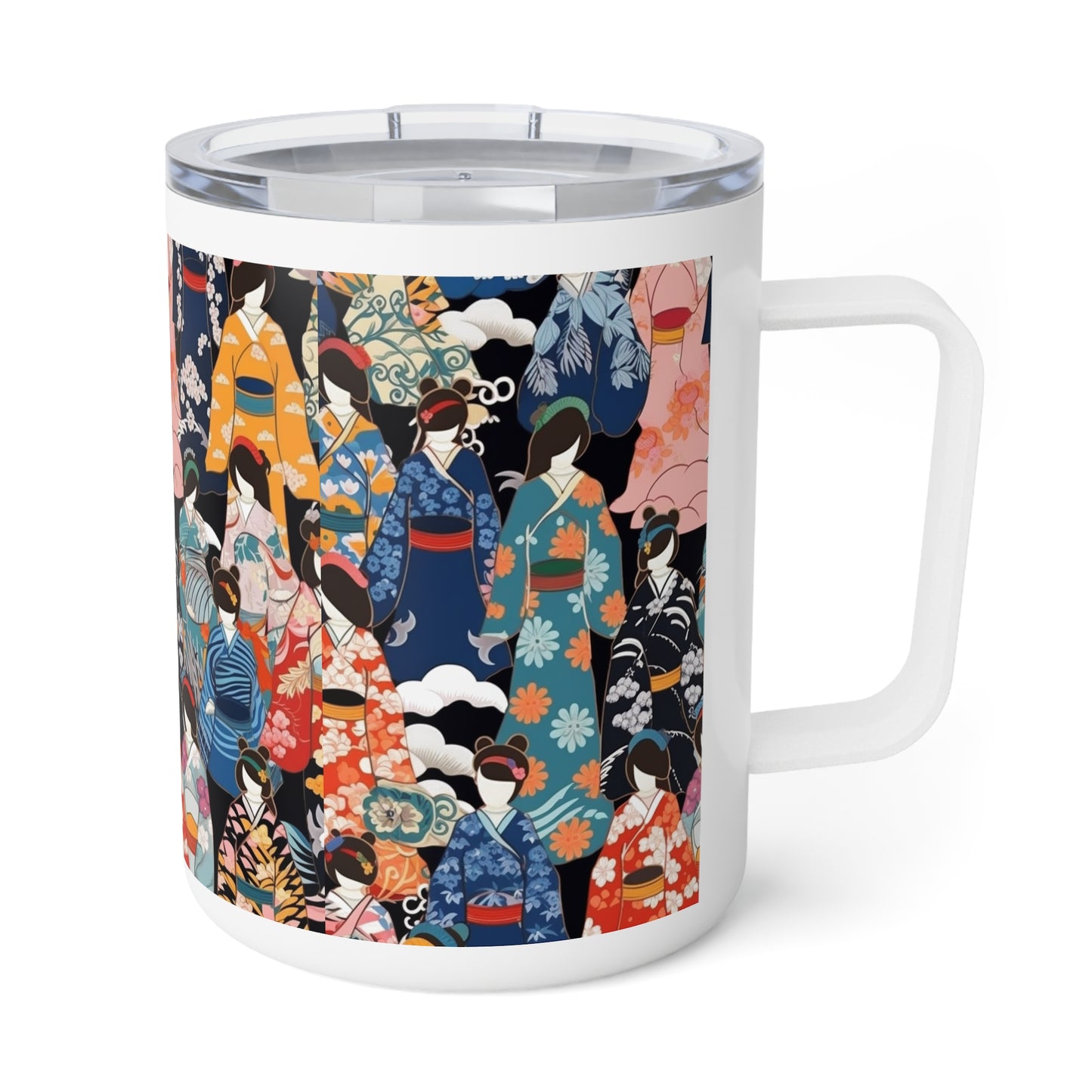 Stylish Kimono Robe Design: Kimono Insulated Coffee Mug