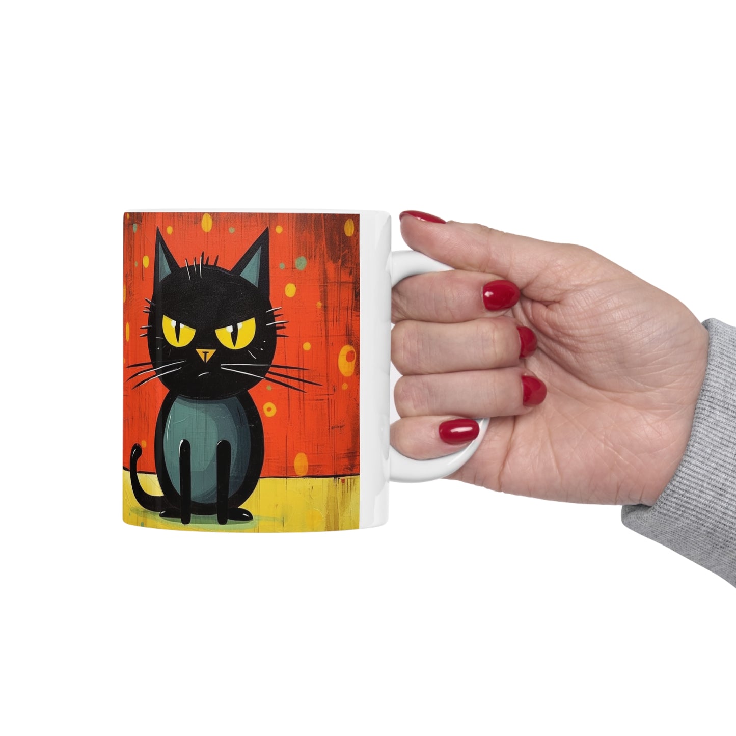 Cat-Tastic Blend: Best Ceramic Mug for Atomic Age and Midcentury Homes