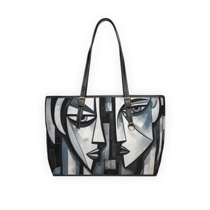 Cubist Paintings PU Leather Shoulder Bag