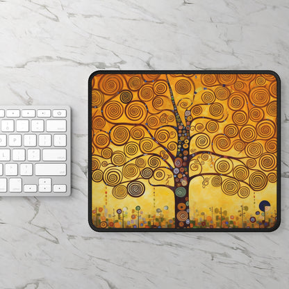 Symbolic Harmony: Gustav Klimt Tree of Life Gaming Mouse Pad, Embrace Artistic Elegance