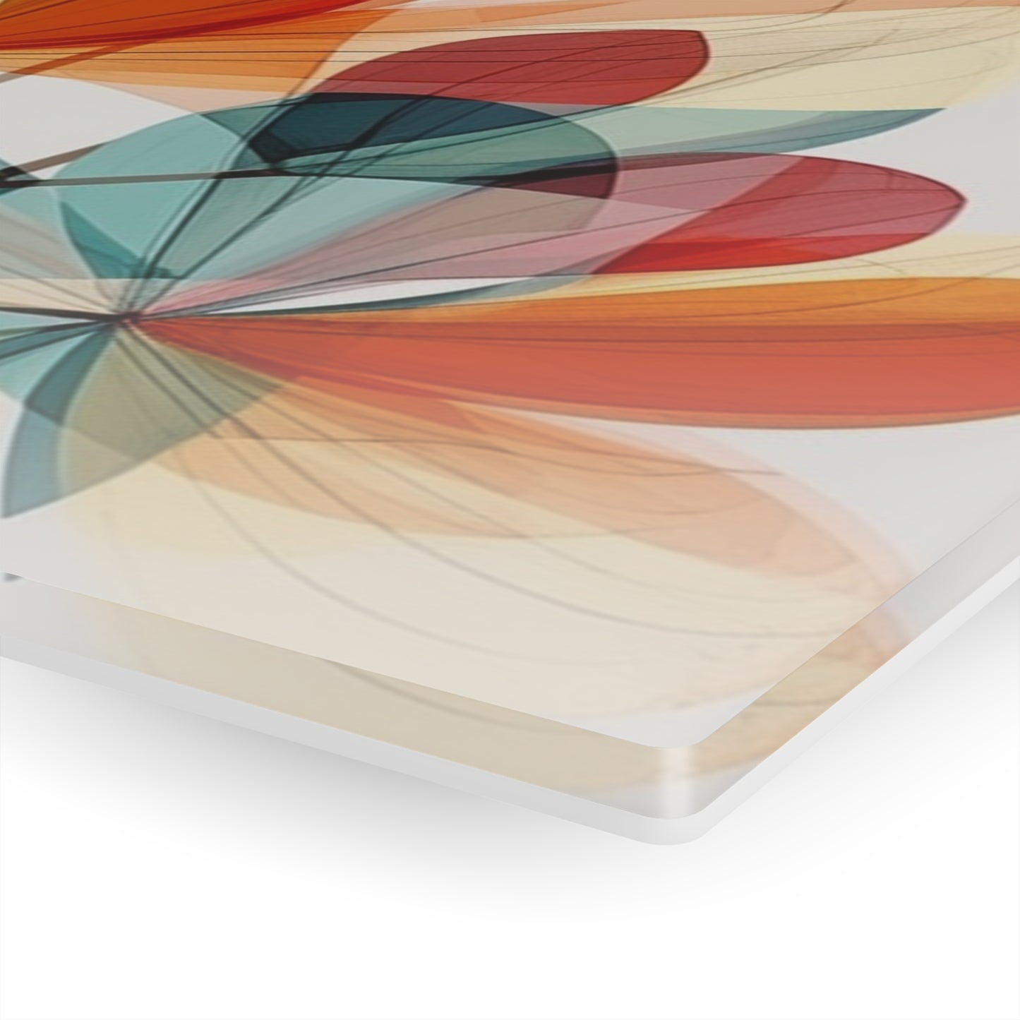 Floral Blossom: Atomic Age Acrylic Prints with Midcentury Modern Design and Flower Drawings