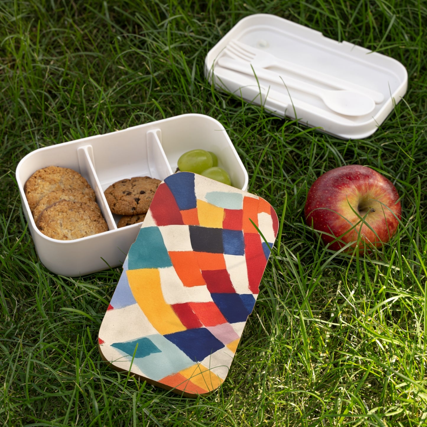 Vibrant Shapes of Color: Ellsworth Kelly-inspired Bento Box