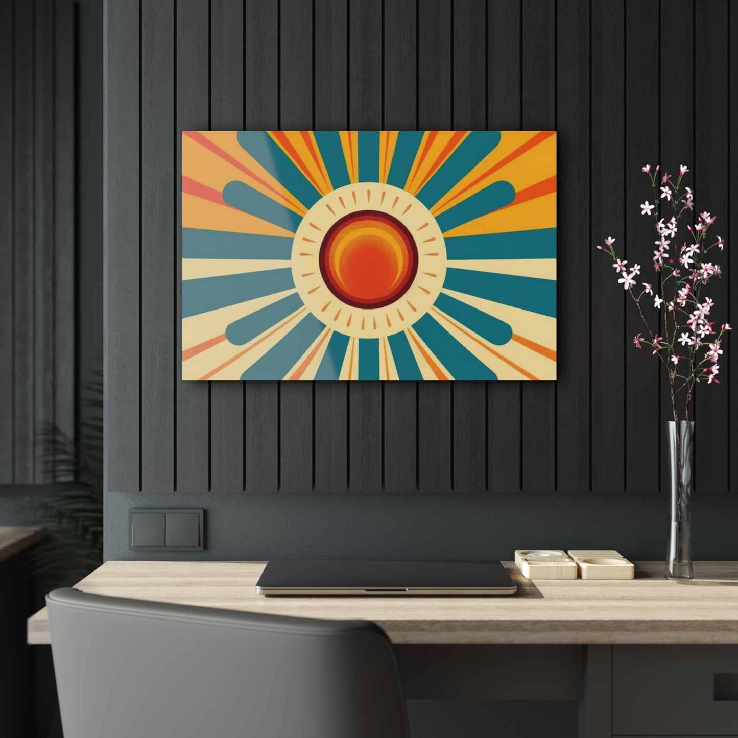 Atomic Age Sunshine: Midcentury Modern Sun Acrylic Prints