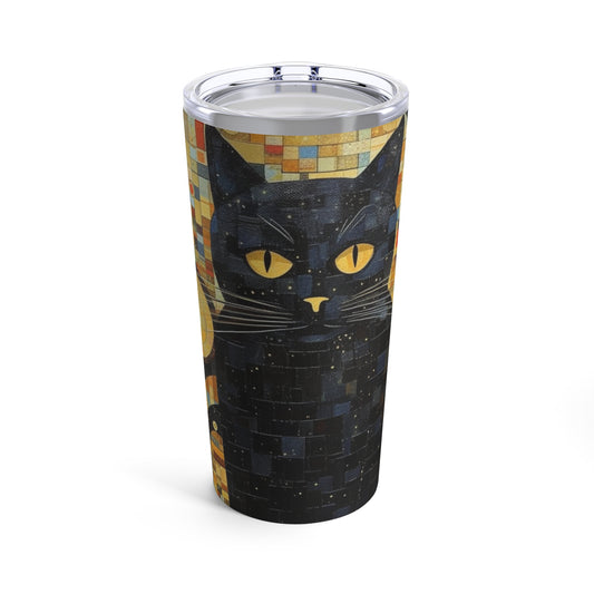 Gustav Klimt Cat Tumbler: Embrace Feline Beauty and Artistic Splendor