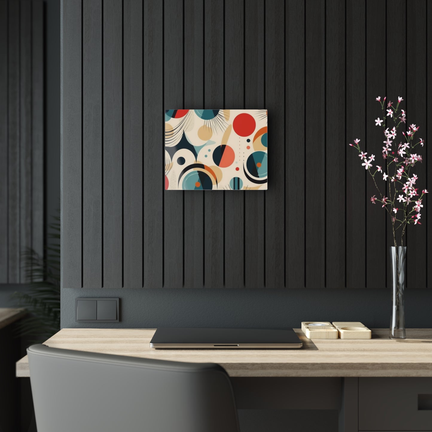 Abstract Elegance: Midcentury Modern Acrylic Prints with Modern Abstract Art and Vintage Fashion