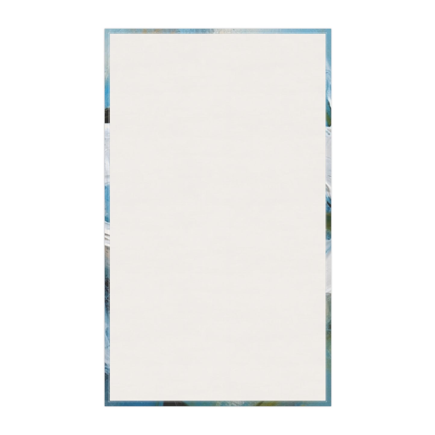 Ethereal Elegance: Kitchen Towel featuring an Abstract Oil Painting of Jasmine