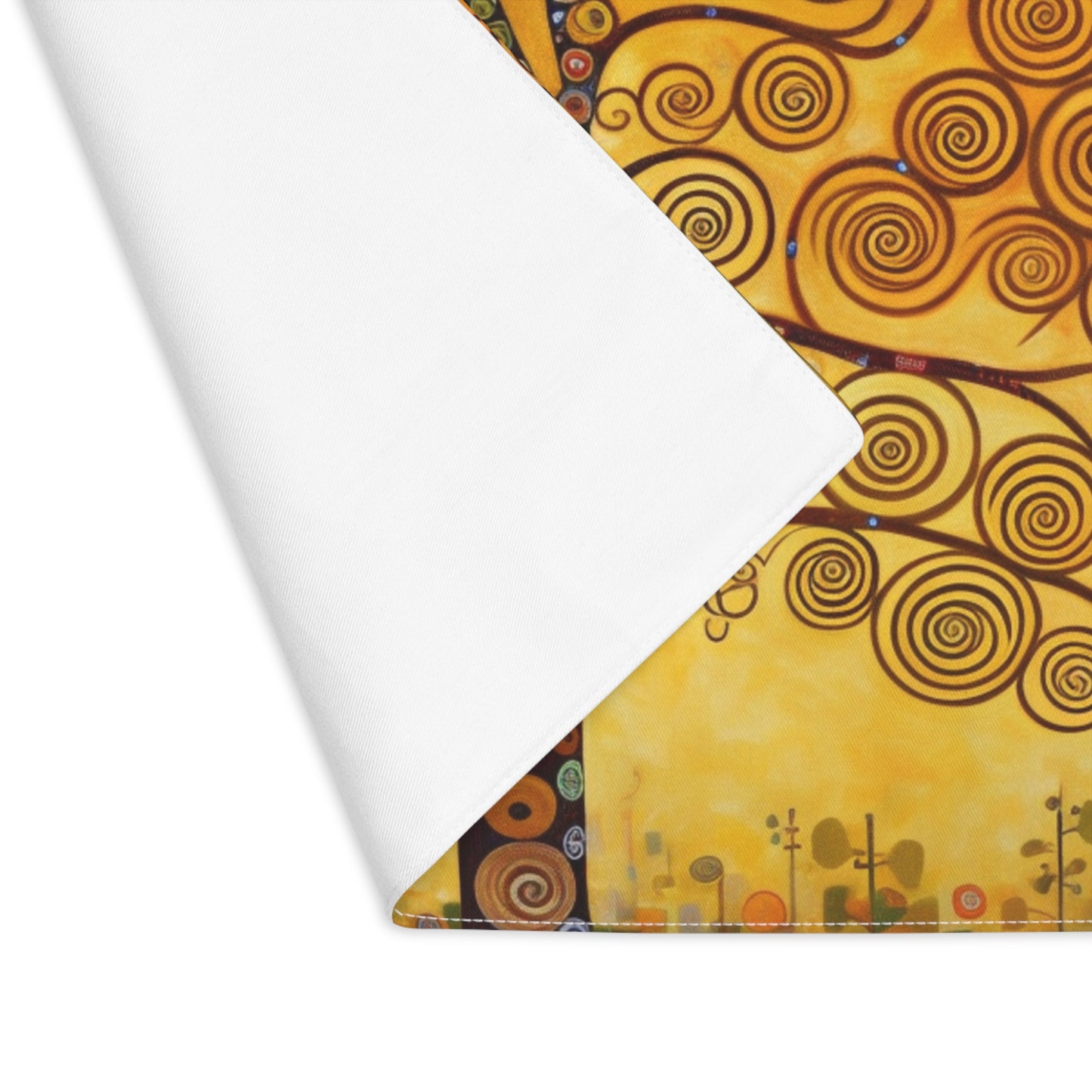 Symbolic Harmony: Gustav Klimt Tree of Life Placemat, Embrace Artistic Elegance