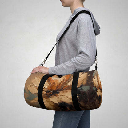 Artistic Fusion: Duffel Bag Infused with Tan Hua-Inspired Abstract Art