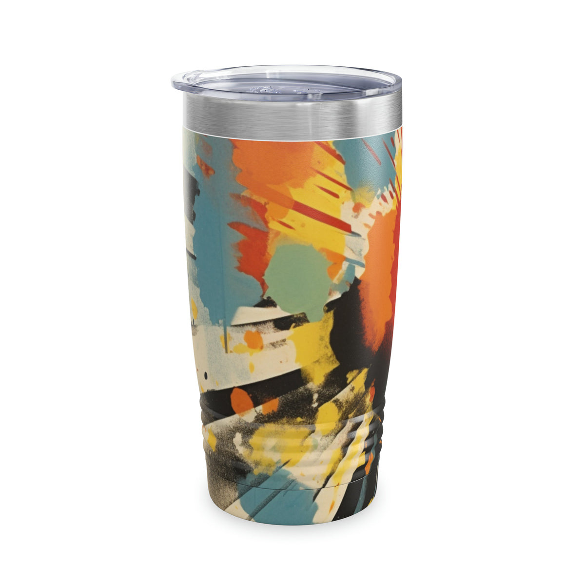 Dynamic Abstractions: Colorful Patchwork Tumbler