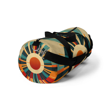 Minimalist Sunshine: Midcentury Modern Sun Duffel Bag