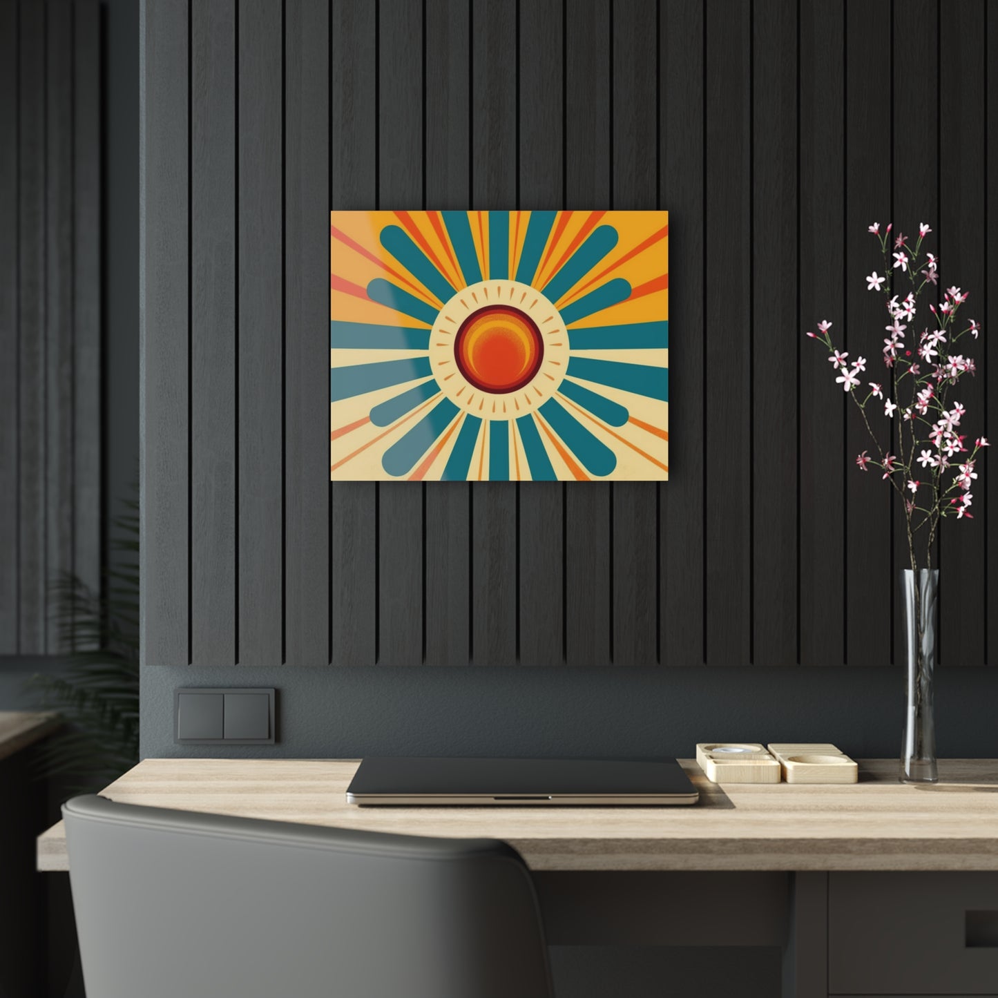 Atomic Age Sunshine: Midcentury Modern Sun Acrylic Prints