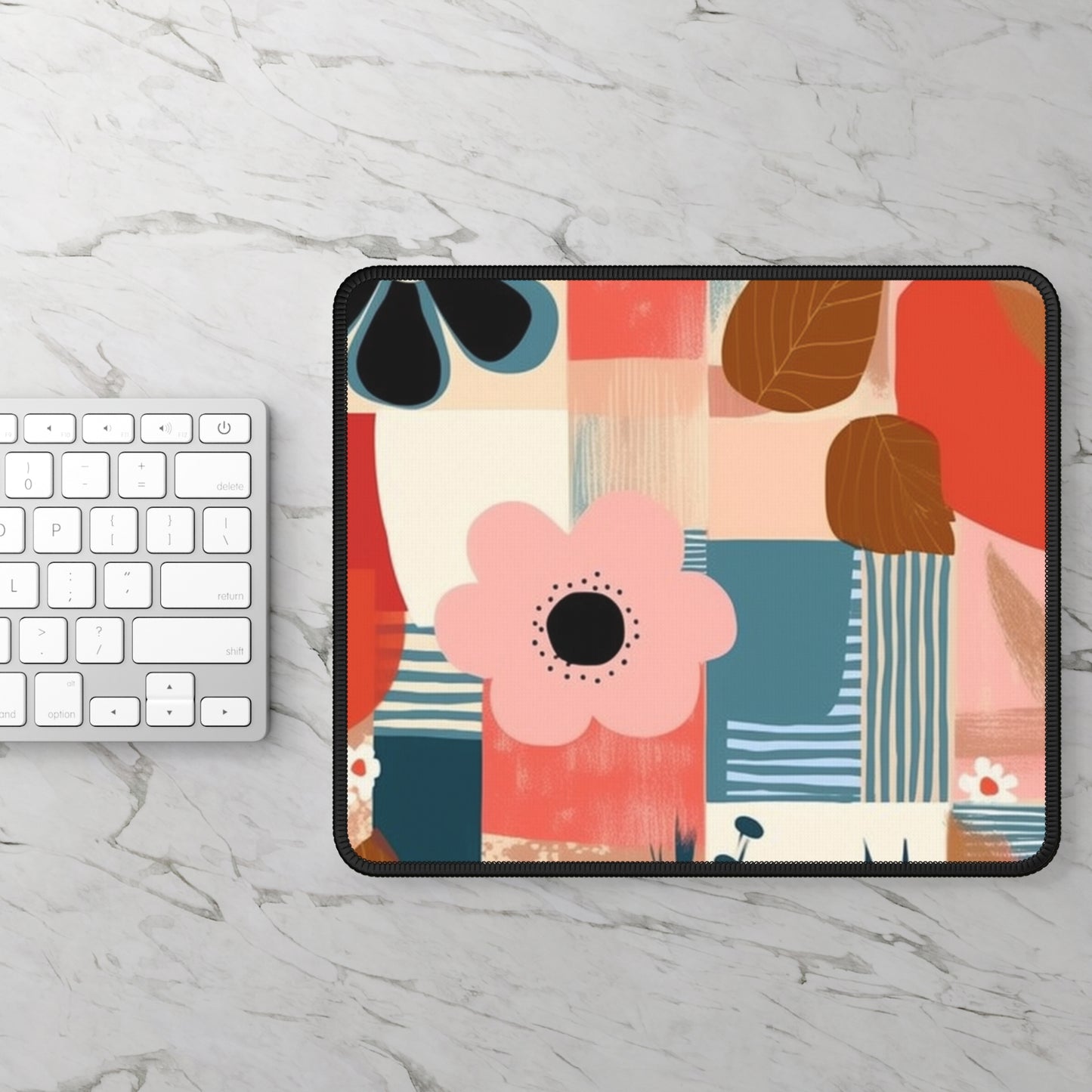Abstract Expressions: Modern Art-Inspired Midcentury Modern Gaming Mouse Pad with Timeless Design