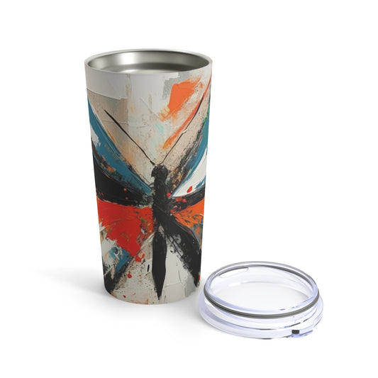 Monarch Butterfly Elegance: Tumbler with Artistic Flair