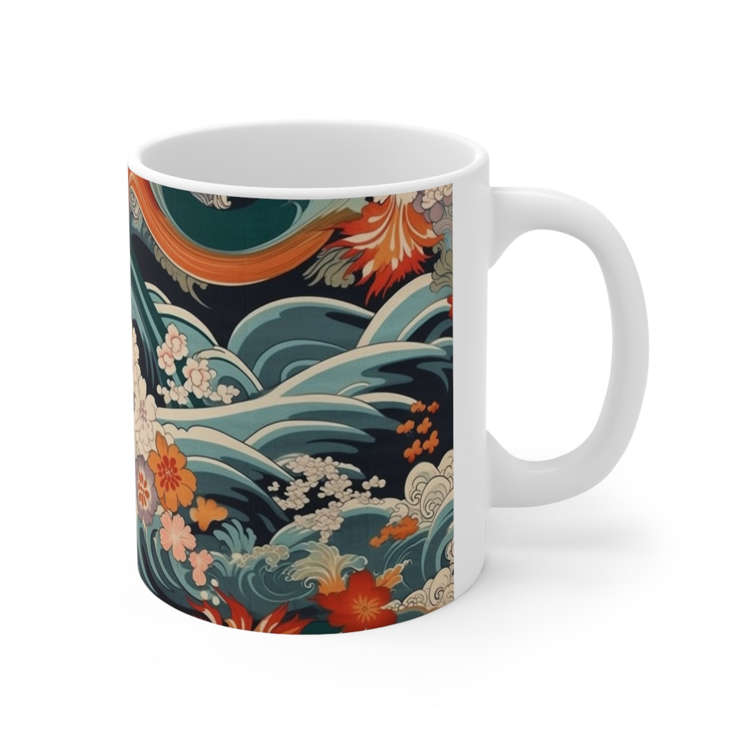 Ceramic Mug: Samurai-Inspired Style - Channel the Spirit of the Warriors with Our Kimono Mug