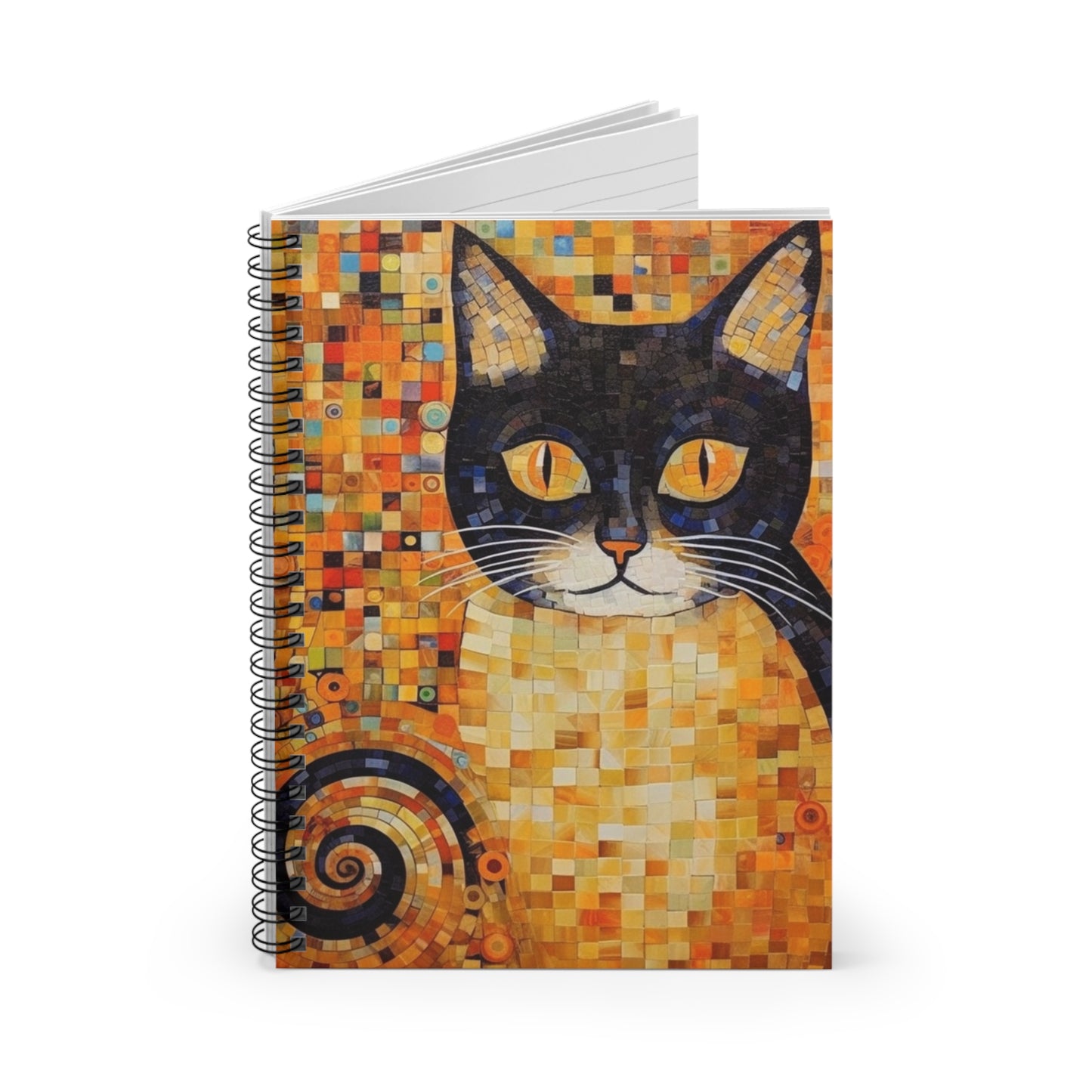 19th Century Charm: Art Nouveau Spiral Notebook